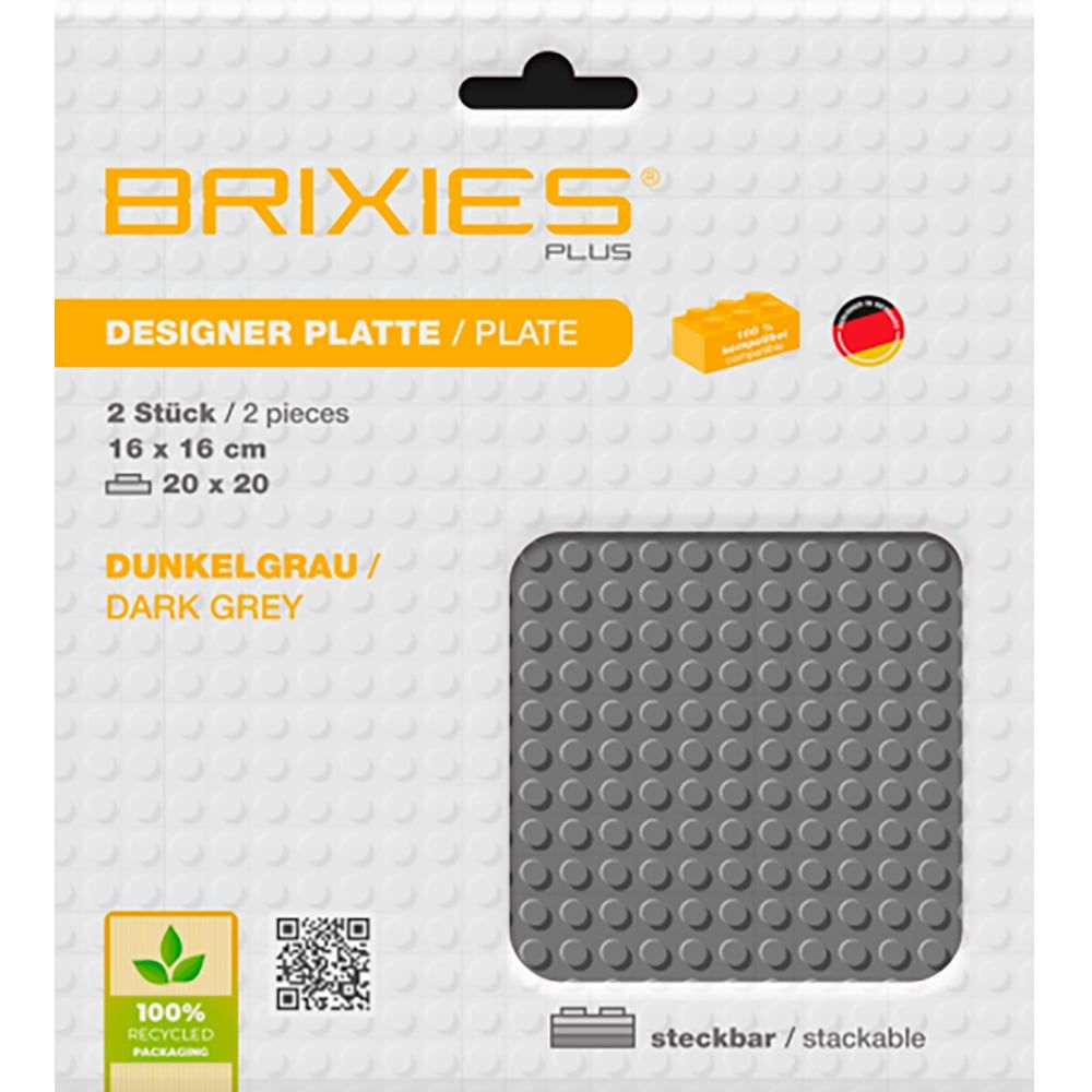 Plaque de base (2) 20x20 - Gris foncé