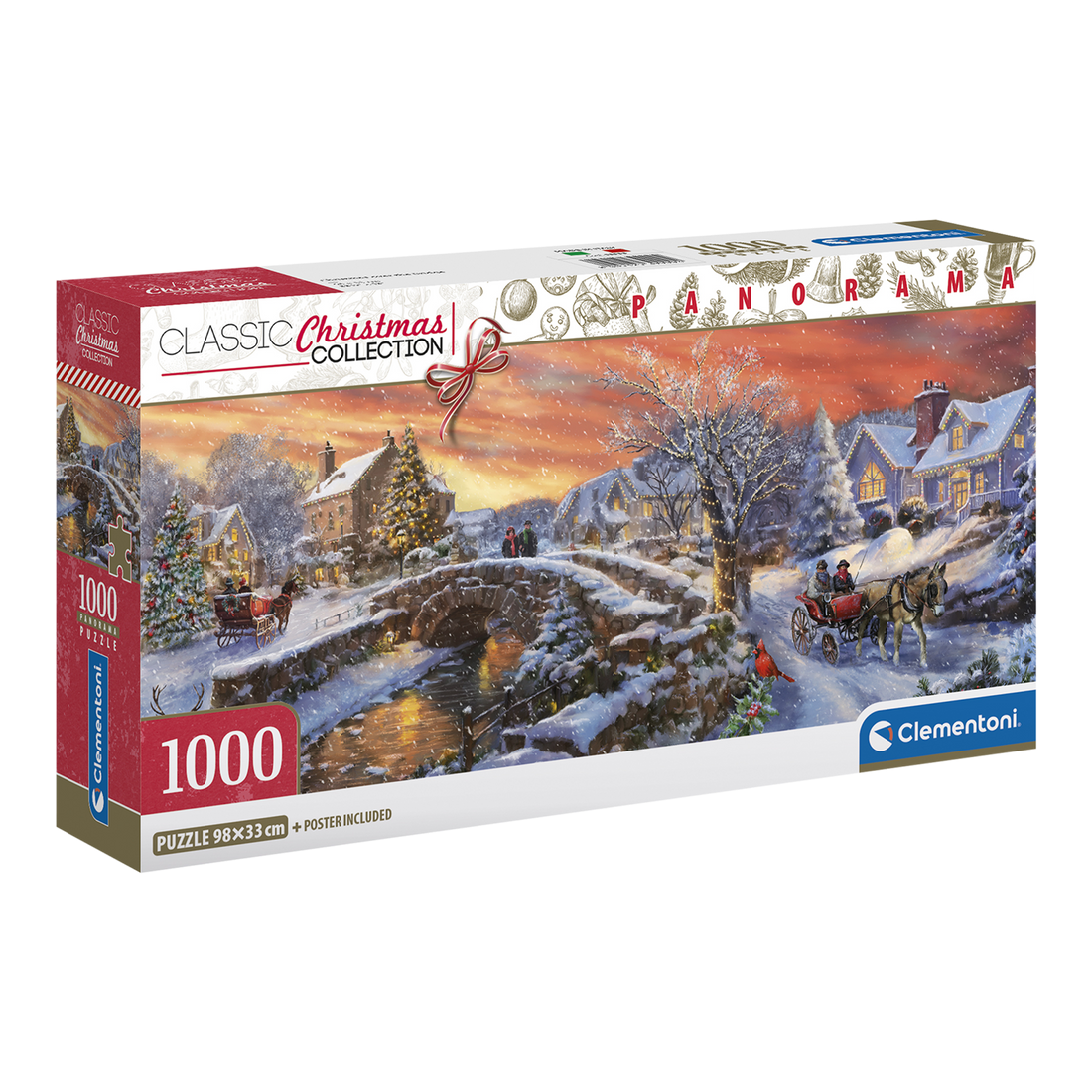 PZ1000  Noël sur le chemin du pont, Panorama