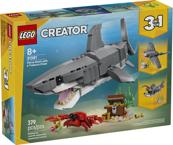Lego Creator 31381 Le requin féroce et le coffre au trésor