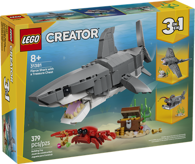 Lego Creator 31381 Le requin féroce et le coffre au trésor