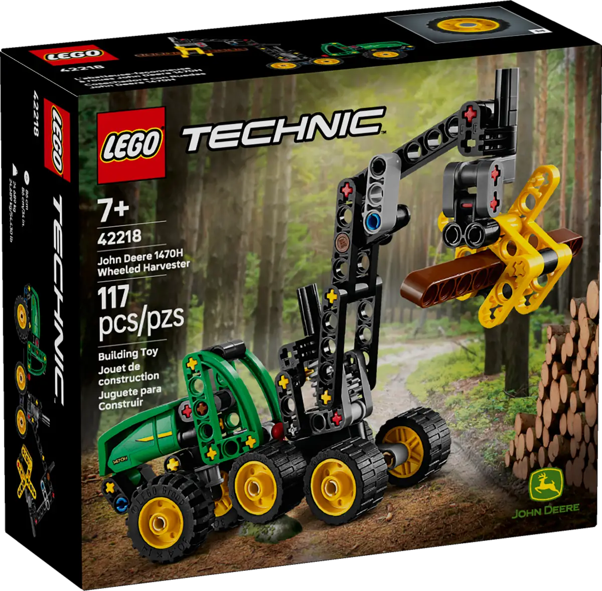 Lego Technic 42218 L’abatteuse-façonneuse à roues John Deere 1470H