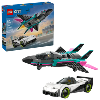 Lego City 60489 L’avion à réaction contre la voiture
