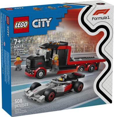 Lego City 60493 Le camion d’exposition de F1 avec voiture de course de F1 Audi