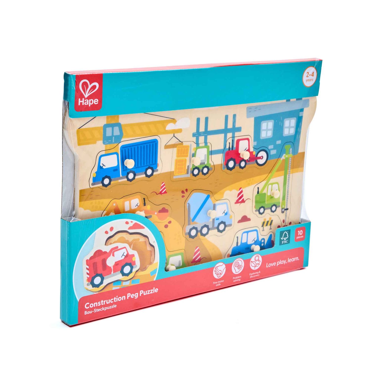 Construction Vehicule Peg Puzzle