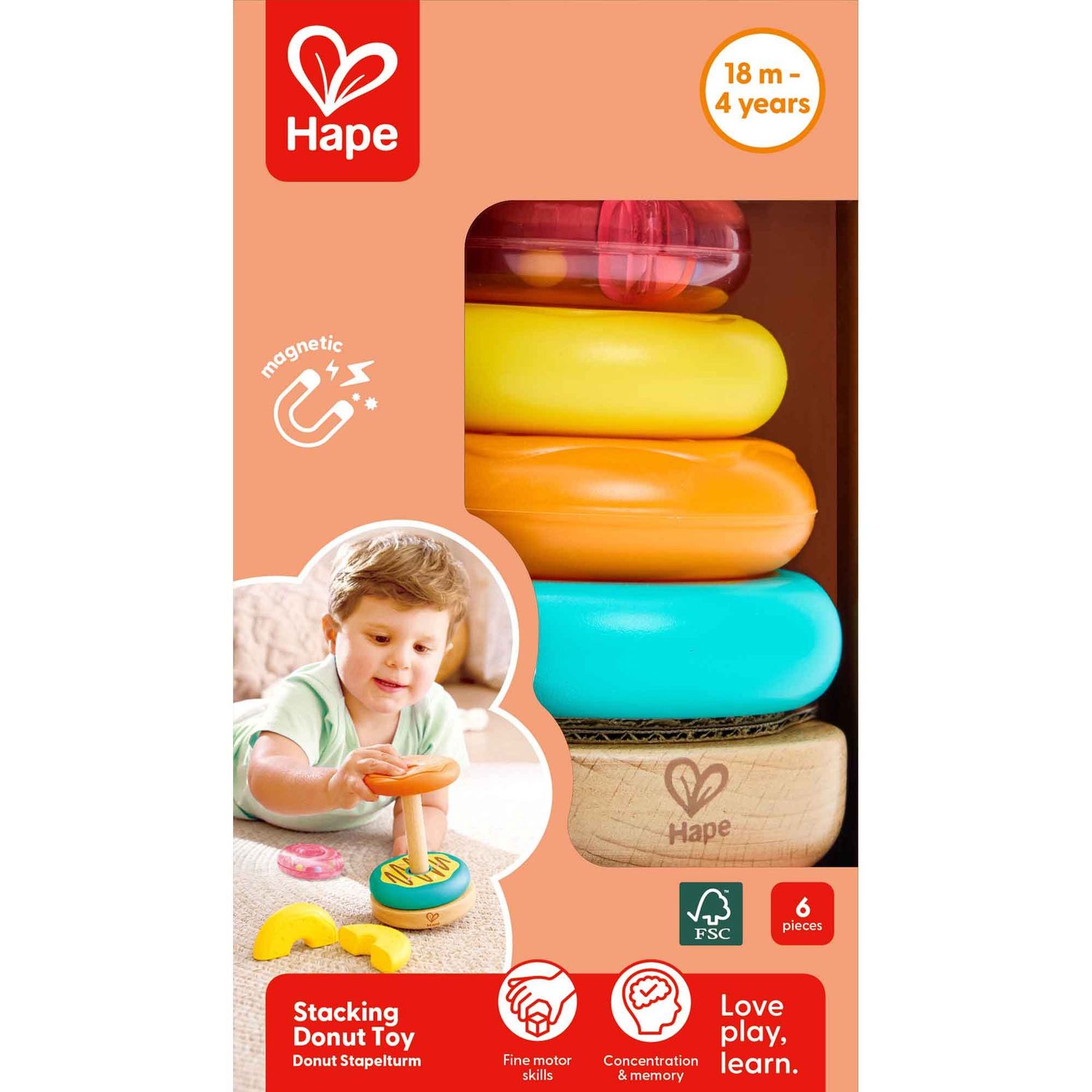 Jouet à empiler Stacking Donut