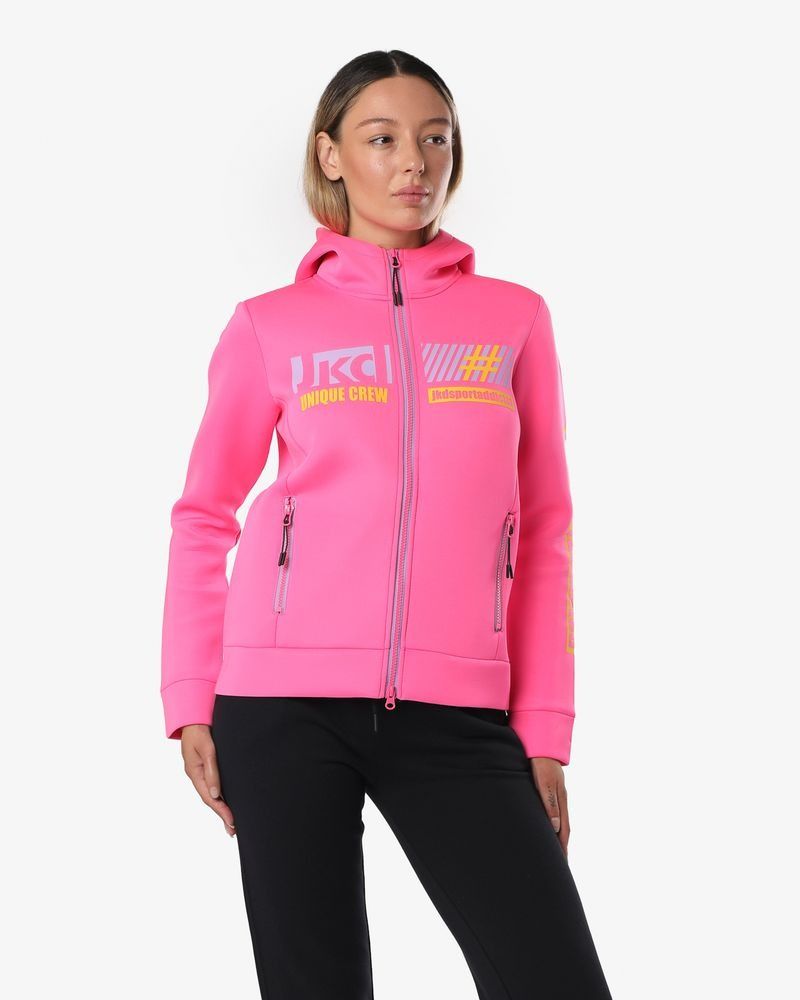 FELPA ZIP E CAPPUCCIO DONNA SIDERALIS