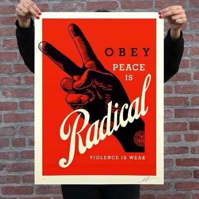 OBEY RADICAL PEACE ( RED)