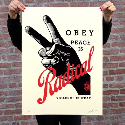 OBEY RADICAL PEACE ( White)