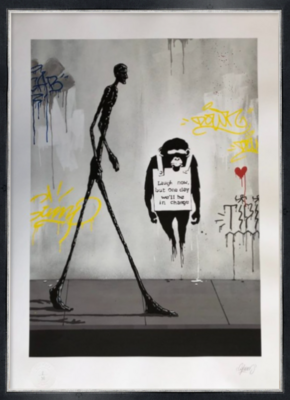 Giacometti vs Banksy