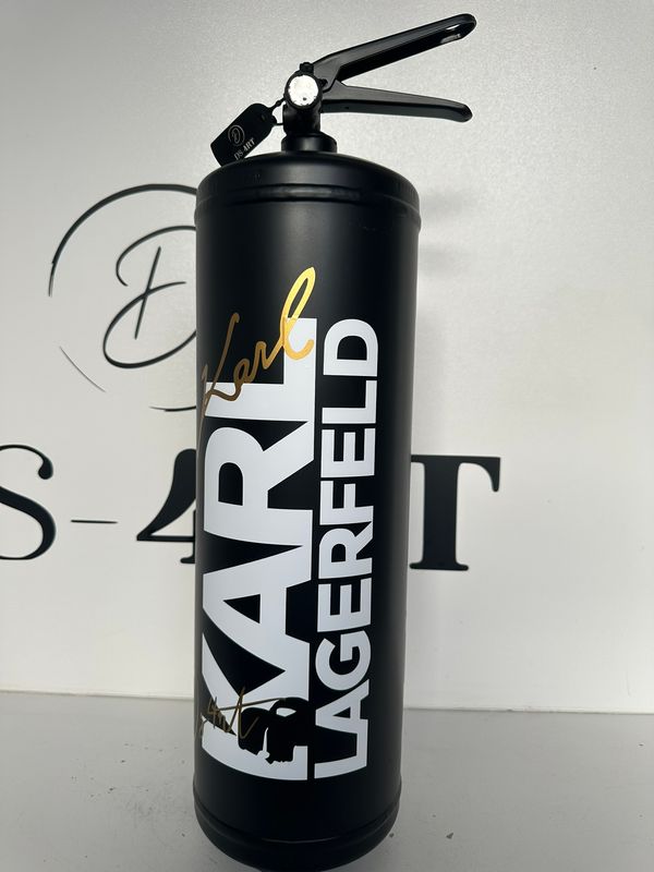 Karl Lagerfeld fire extinguishe