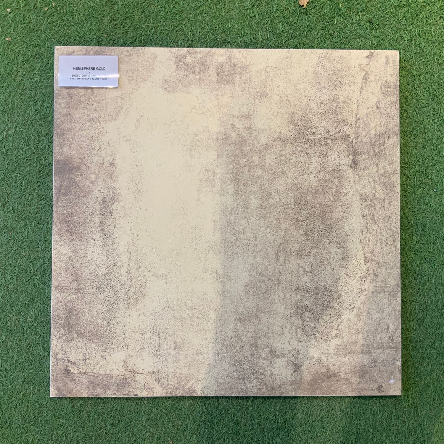 HEMISPHERE GOLD  20mm format 60x60 Dalle cérame 20mm