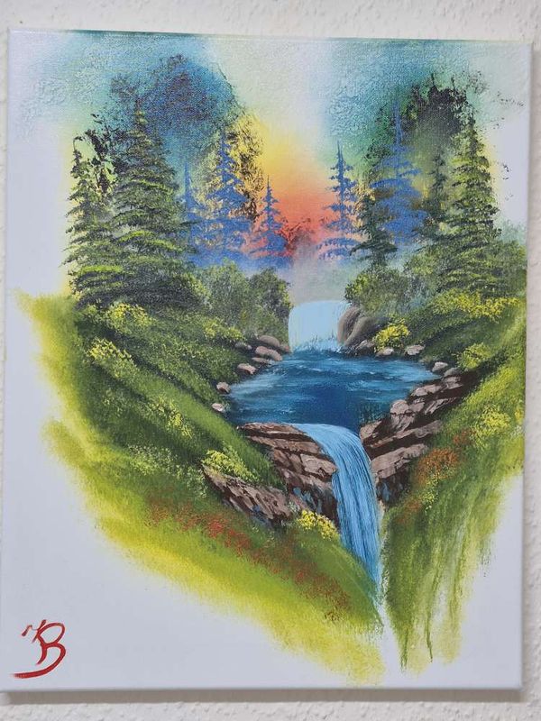 Malkurs am 27.09. nach Bob Ross