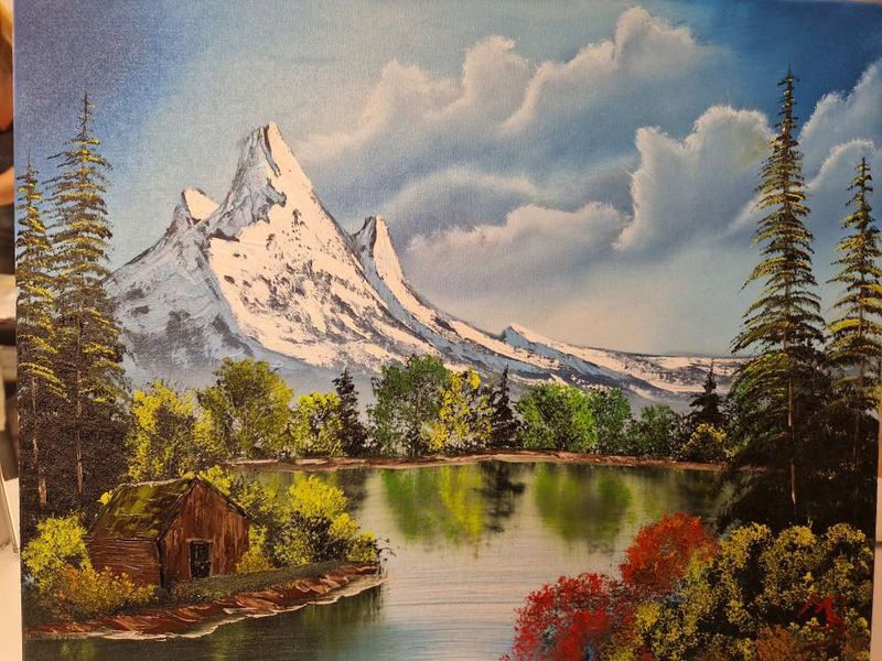 Malkurs am 07.11. nach Bob Ross