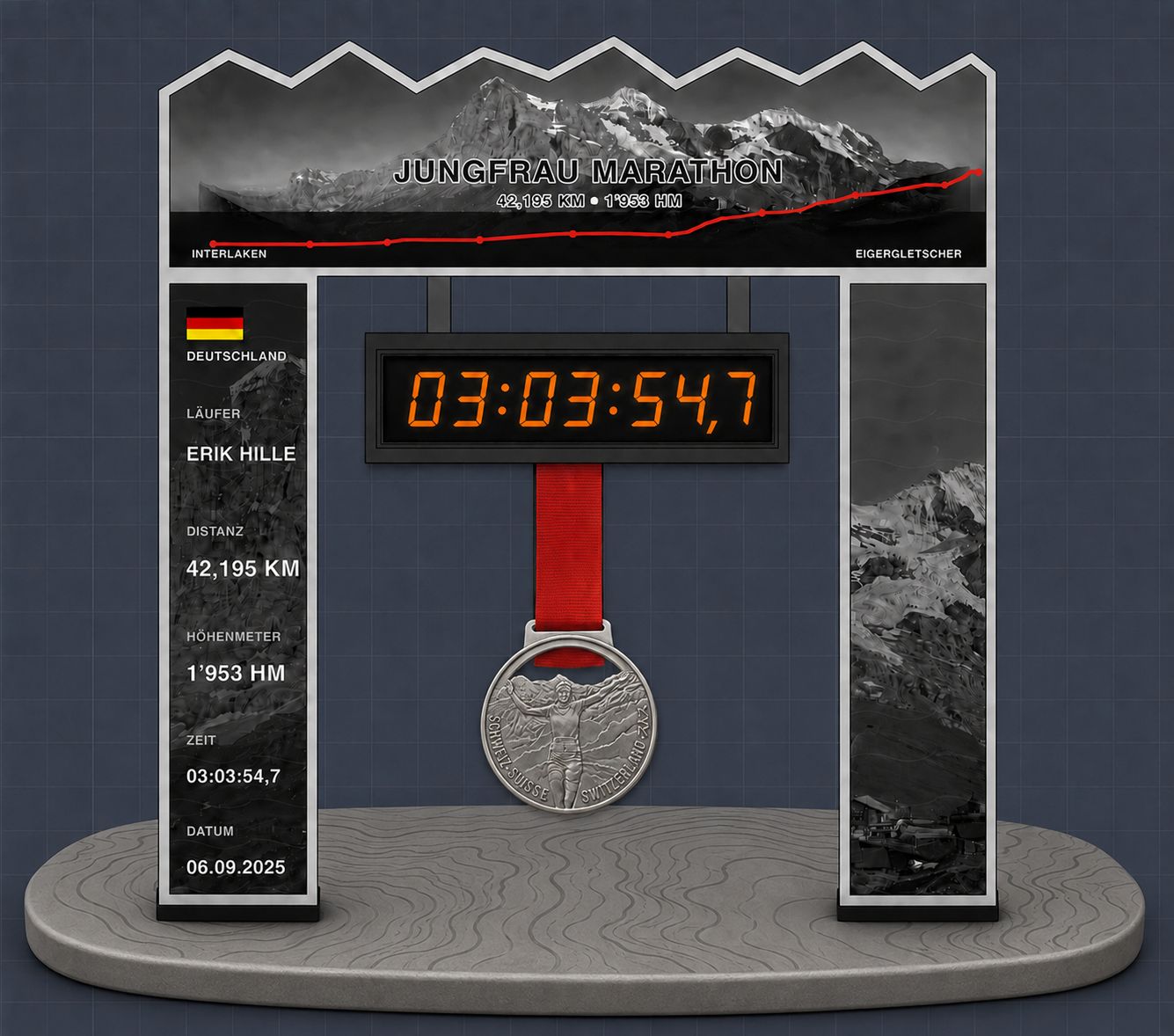 Personalisierter Medaillenhalter