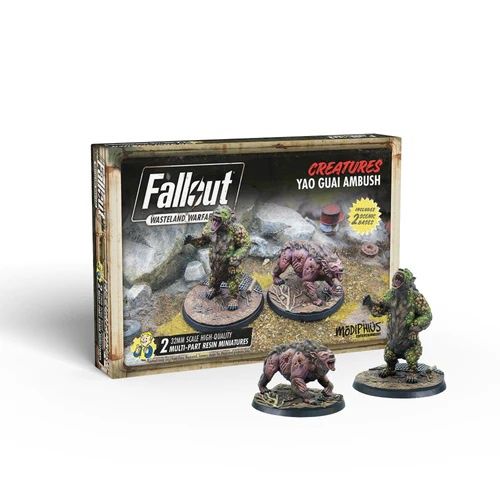 Fallout: wasteland warfare - creatures - Yao Guai ambush
