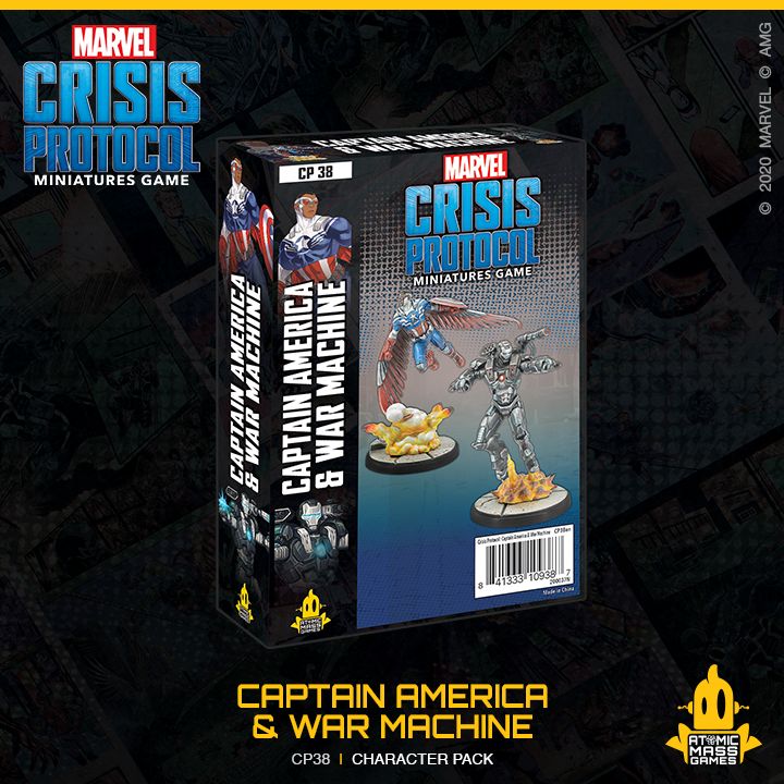 Marvel Crisis Protocol Miniatures Game Captain America &amp; War Machine