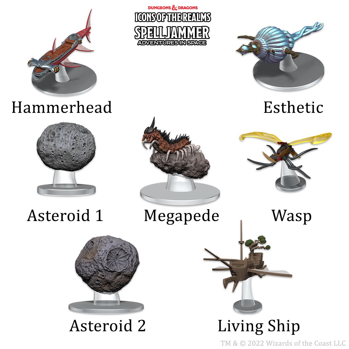 D&amp;D Icons of the Realms Ship Scale Asteroid Encounters