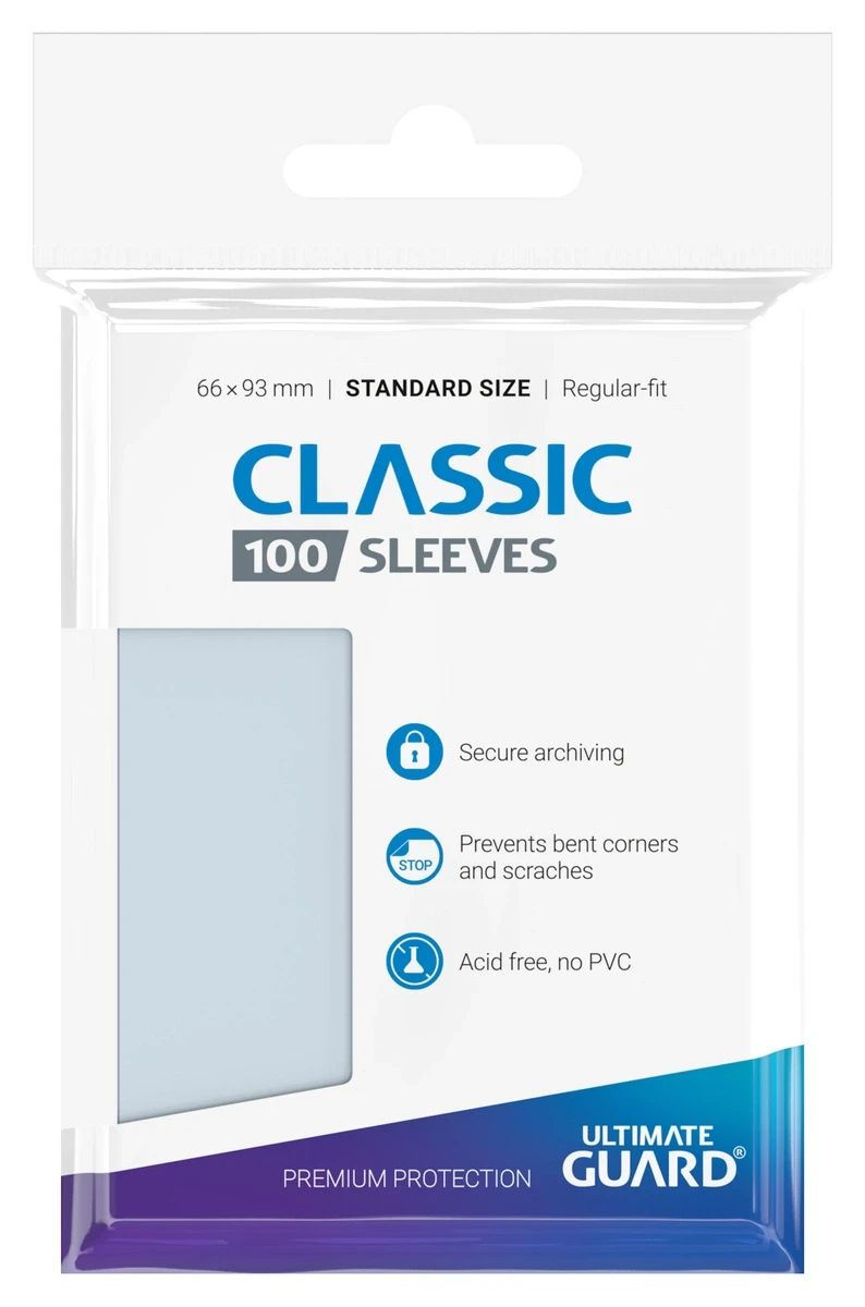 Ultimate Guard Classic Soft Sleeves Standard Size Transparent (100)