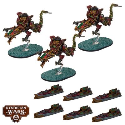 Dystopian Wars: Tianlong Battlefleet Set