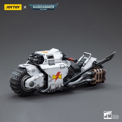 Warhammer Collectibles: 1/18 Scale White Scars Raider-pattern Combat Bike Warhammer Collectibles: 1/18 Scale White Scars Raider-pattern Combat Bike