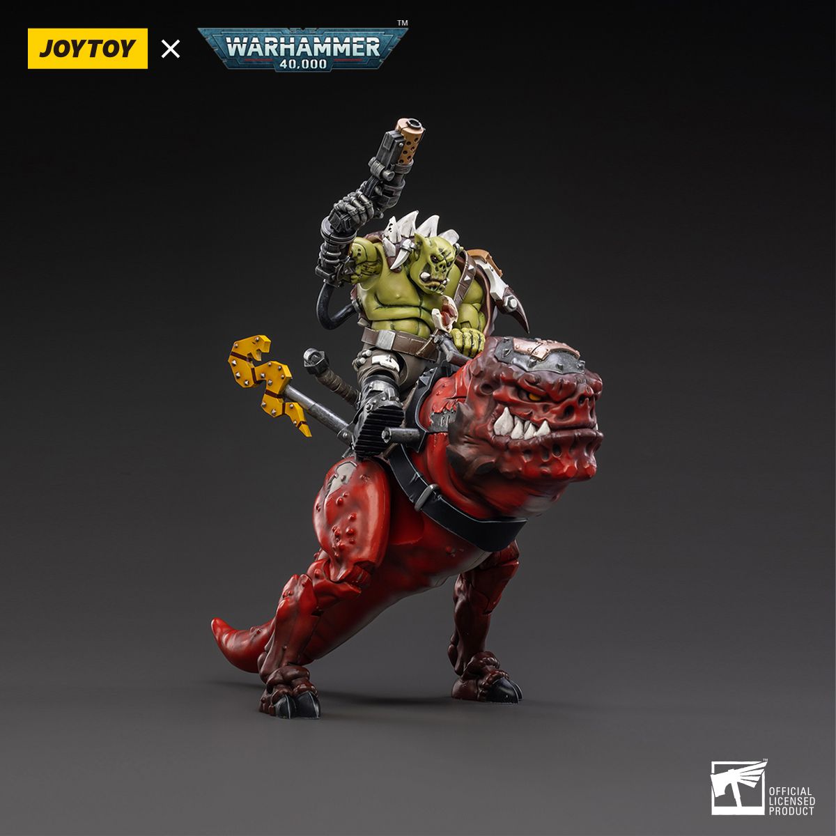 Warhammer Collectibles: 1/18 Scale Orks Squighog Nob On Smasha Squig Warhammer Collectibles: 1/18 Scale Orks Squighog Nob On Smasha Squig