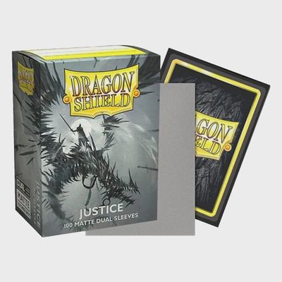 Sleeves - Dragon Shield - Box 100 - Standard Size Dual Matte Justice Sleeves - Dragon Shield - Box 100 - Standard Size Dual Matte Justice