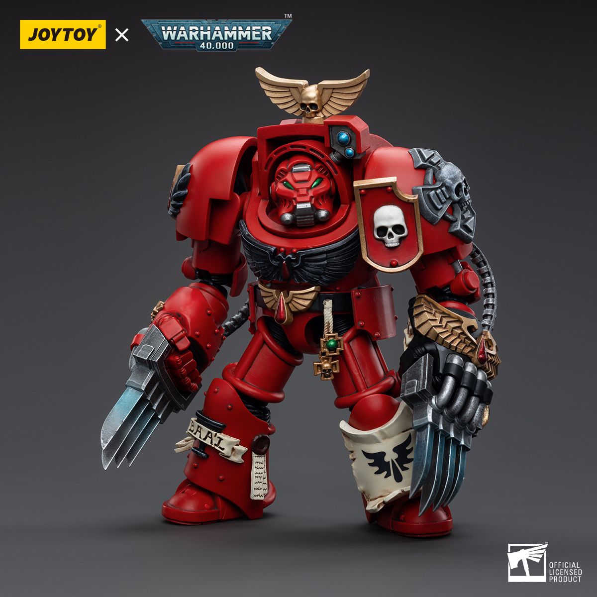 Warhammer Collectibles: 1/18 Scale Blood Angels Assault Terminators Brother Nassio Warhammer Collectibles: 1/18 Scale Blood Angels Assault Terminators Brother Nassio