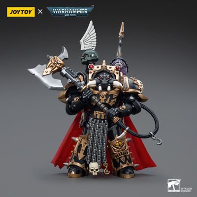 Warhammer Collectibles: 1/18 Scale Chaos Space Marines Black Legion Chaos Lord in Terminator Armour Warhammer Collectibles: 1/18 Scale Chaos Space Marines Black Legion Chaos Lord in Terminator Armour