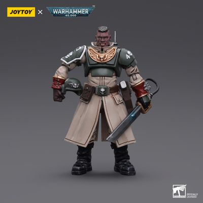 Warhammer Collectibles: 1/18 Scale Astra Militarum Cadian Command Squad Commander with Power Sword Warhammer Collectibles: 1/18 Scale Astra Militarum Cadian Command Squad Commander with Power Sword