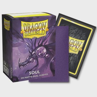 Sleeves - Dragon Shield - Box 100 - Standard Size Dual Matte Metallic Purple (Soul) Sleeves - Dragon Shield - Box 100 - Standard Size Dual Matte Metallic Purple (Soul)