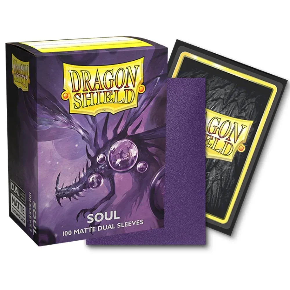 Sleeves - Dragon Shield - Box 100 - Standard Size Dual Matte Metallic Purple (Soul) Sleeves - Dragon Shield - Box 100 - Standard Size Dual Matte Metallic Purple (Soul)