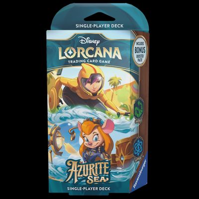 Disney Lorcana S6 Azurite Sea Single-Player Deck: Emerald &amp; Sapphire