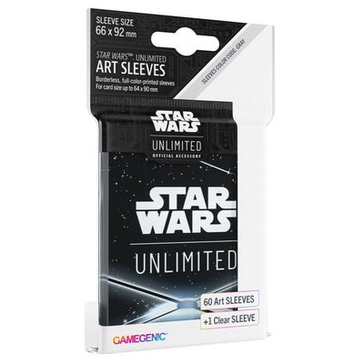 Gamegenic Star Wars Unlimited Art Sleeves - Card Back Black