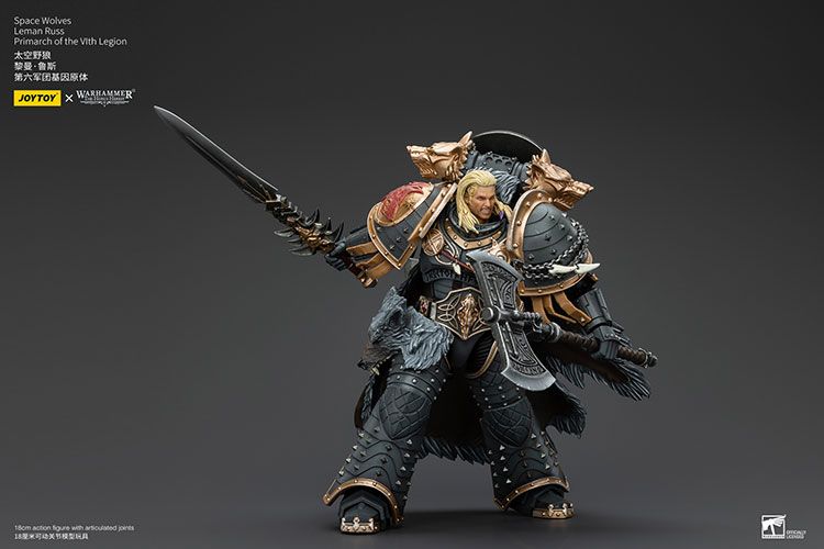 Warhammer Collectibles: 1/18 Scale Space Wolves Leman Russ Primarch of the VIth Legion Warhammer Collectibles: 1/18 Scale Space Wolves Leman Russ Primarch of the VIth Legion