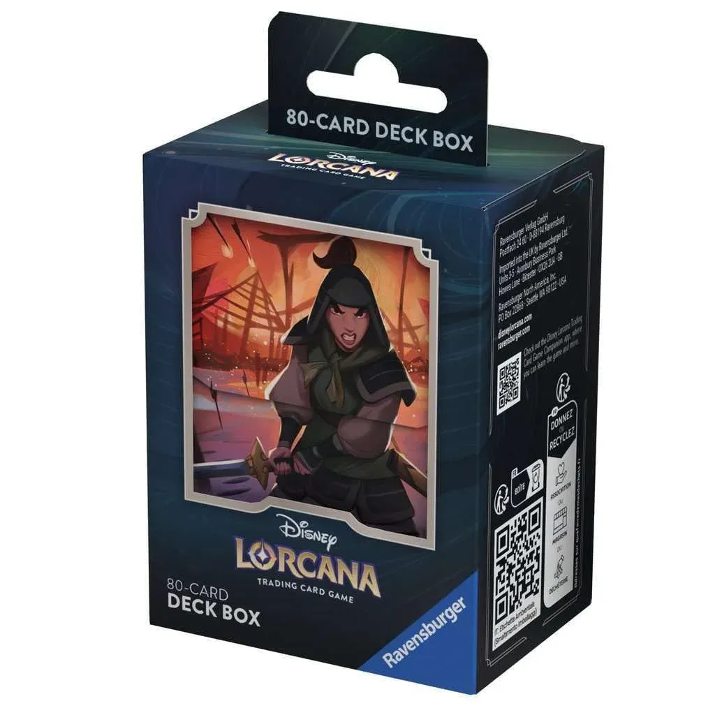 Disney Lorcana S2 Rise of the Floodborn Deck Box - Mulan Disney Lorcana S2 Rise of the Floodborn Deck Box - Mulan