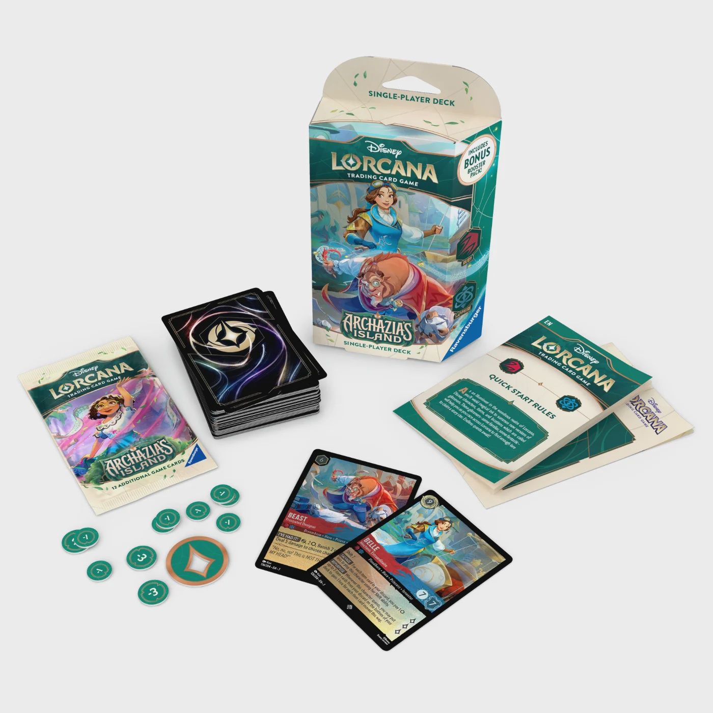 Disney Lorcana S7 Archazia's Island Single-Player Deck: Ruby &amp; Sapphire
