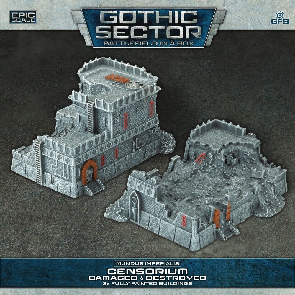 Battlefield in a Box: Gothic Sector - Mundaus Imperialis: Censorium (Damaged &amp; Destroyed)
