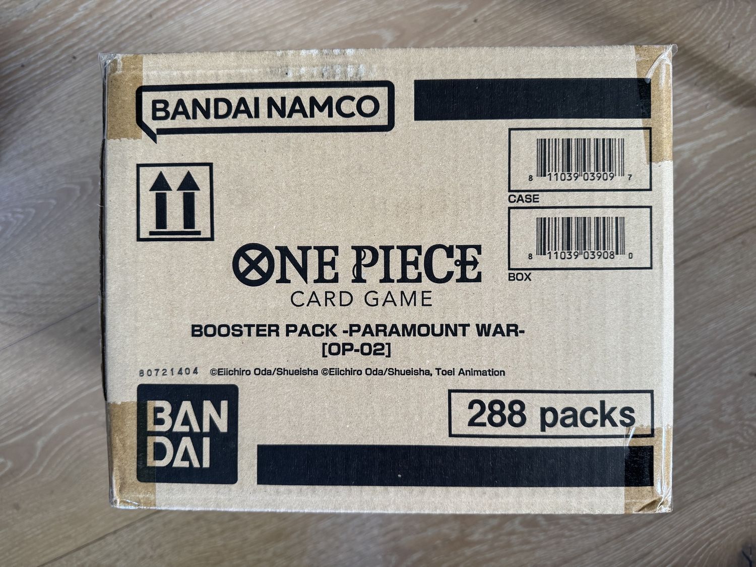 One Piece Card Game OP02 Paramount War Booster Display Case