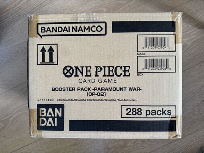 One Piece Card Game OP02 Paramount War Booster Display Case