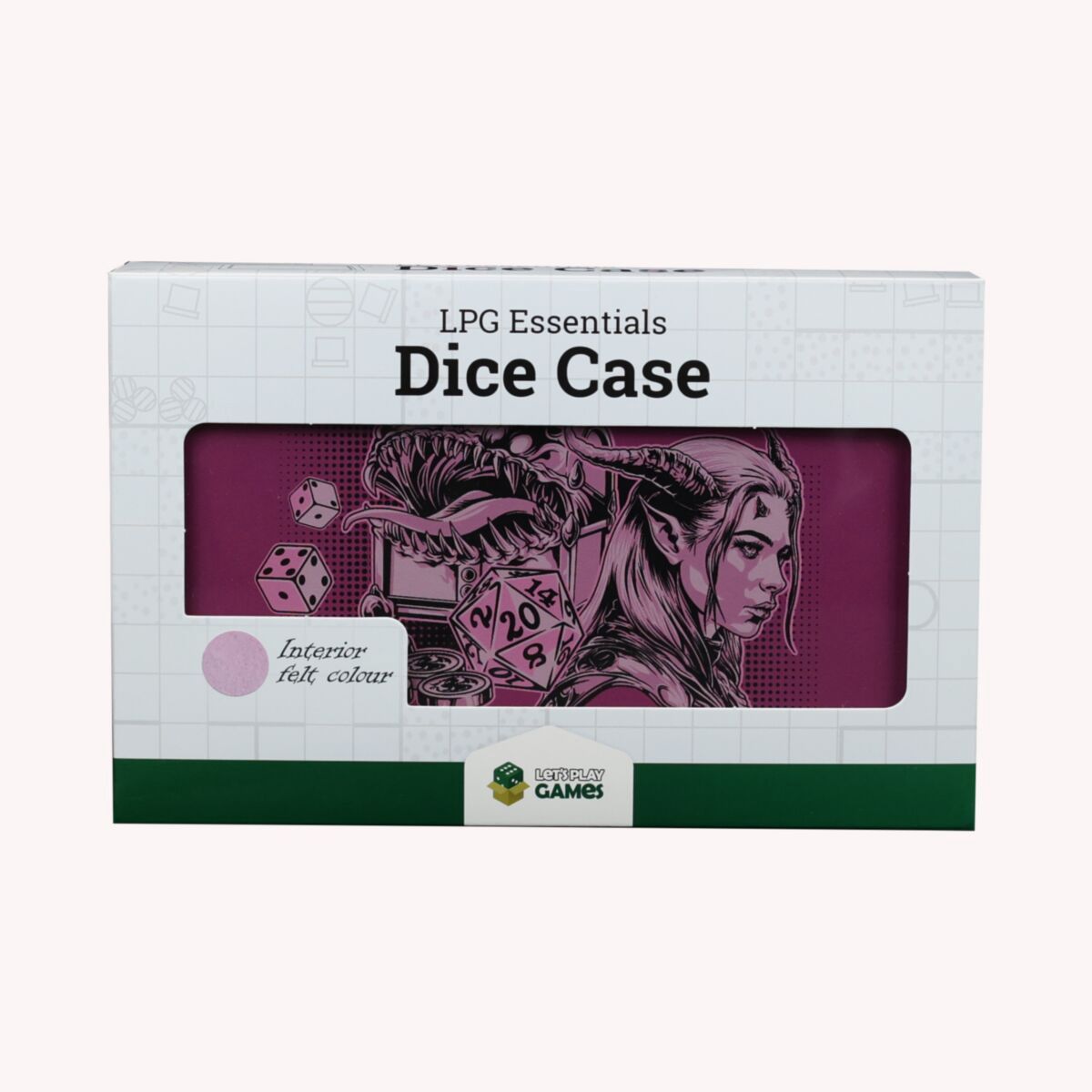 LPG Essentials Dice Case Magenta / Rose