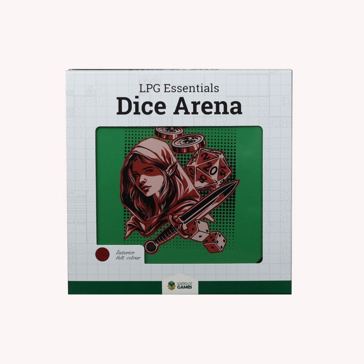 LPG Essentials Dice Arena Teal / Crimson