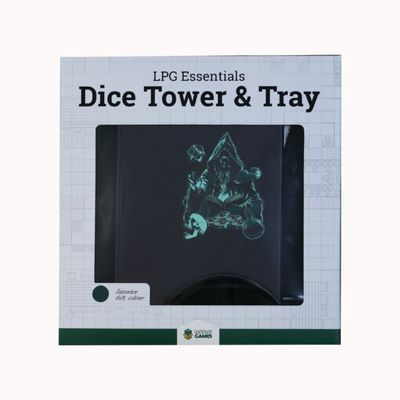 LPG Essentials Dice Tower and Mat Slate / Lich green