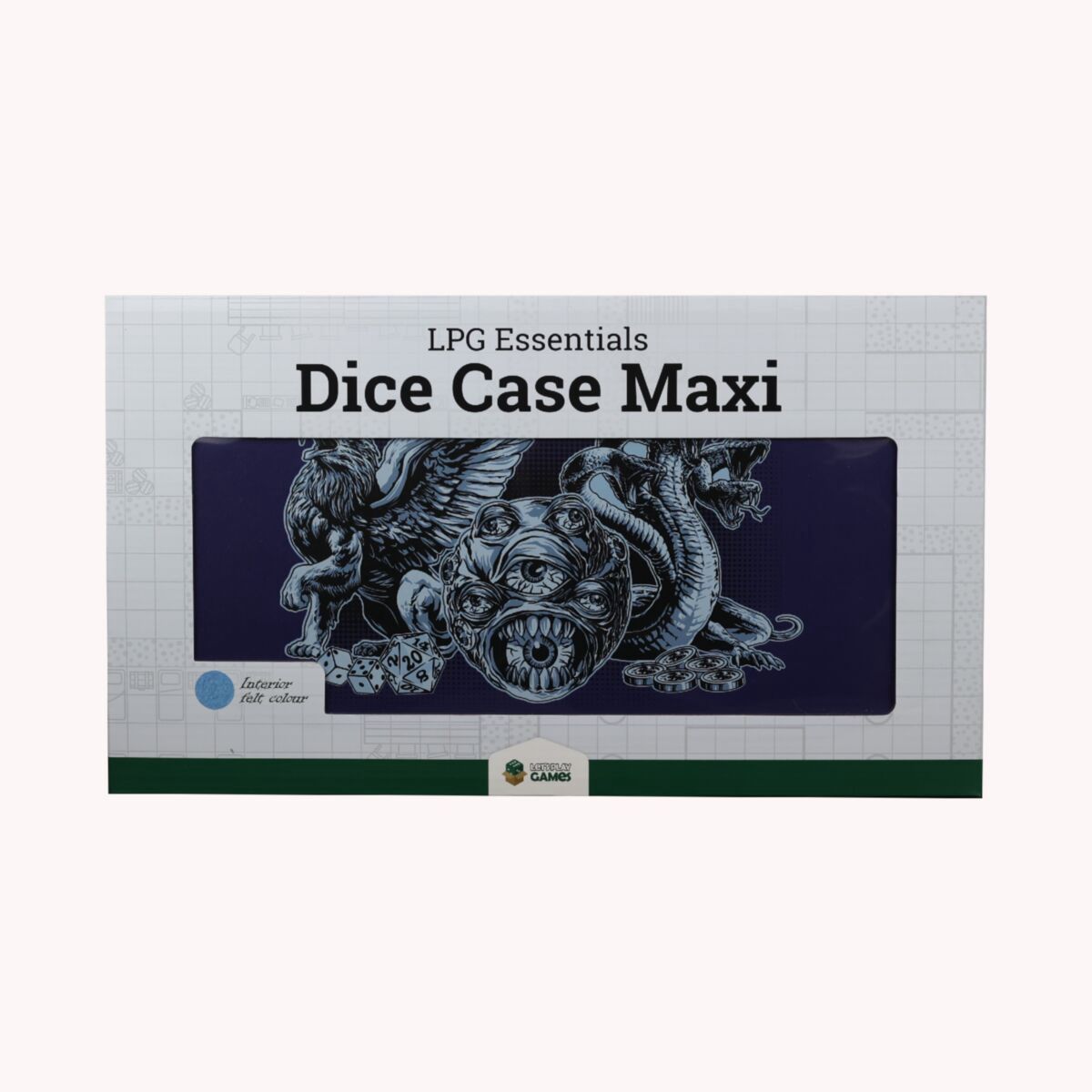 LPG Essentials Dice Case Maxi Cobalt / Pale Cyan