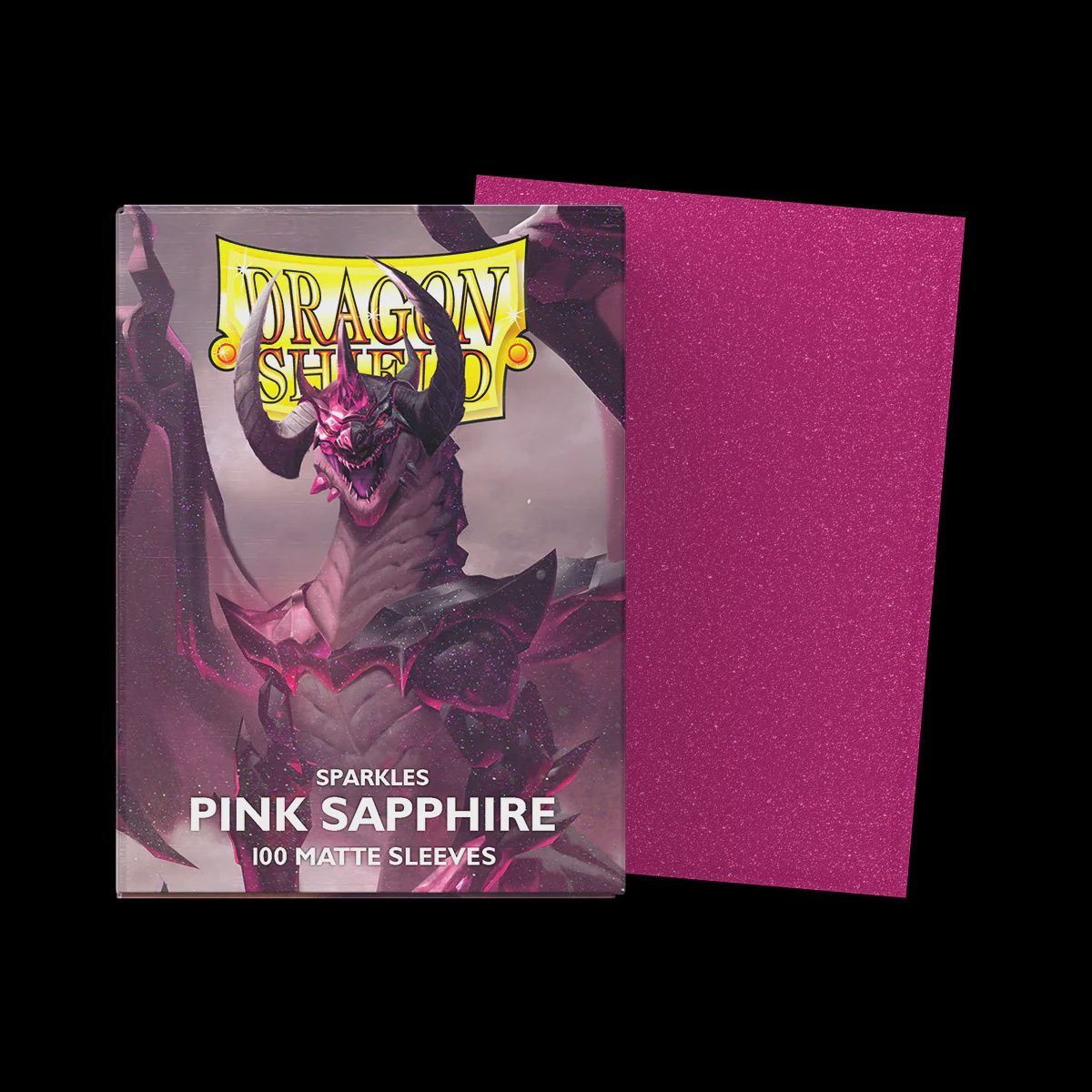 Dragon Shield: Sleeves - Matte - Sparkles: Pink Sapphire Dragon Shield: Sleeves - Matte - Sparkles: Pink Sapphire