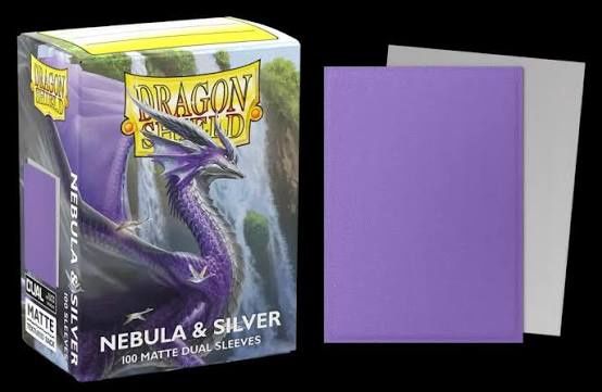 Dragon Shield: Sleeves - Matte Dual - Nebula &amp; Silver