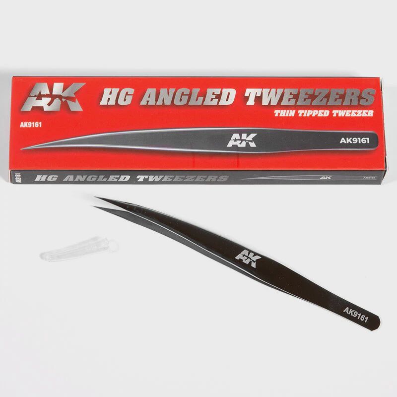 Ak Interactive - Tools - Hg Angled Tweezers 01 (Thin Tipped) Ak Interactive - Tools - Hg Angled Tweezers 01 (Thin Tipped)