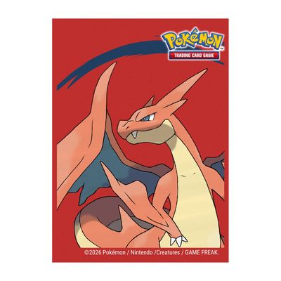Pokemon - Mega Charizard Y 65ct Deck Protector Sleeves Pokemon - Mega Charizard Y 65ct Deck Protector Sleeves