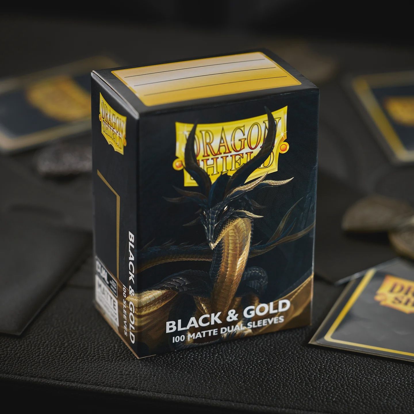 Dragon Shield: Sleeves - Matte Dual - Black &amp; Gold