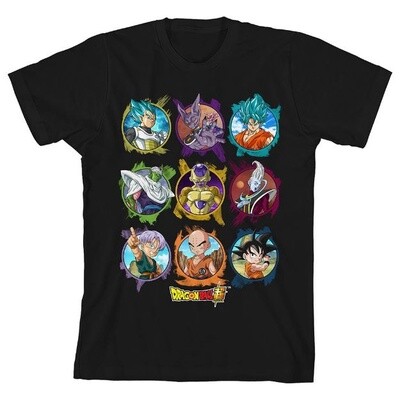 DRAGON BALL SUPER CHARACTERS UNISEX YOUTH TEE