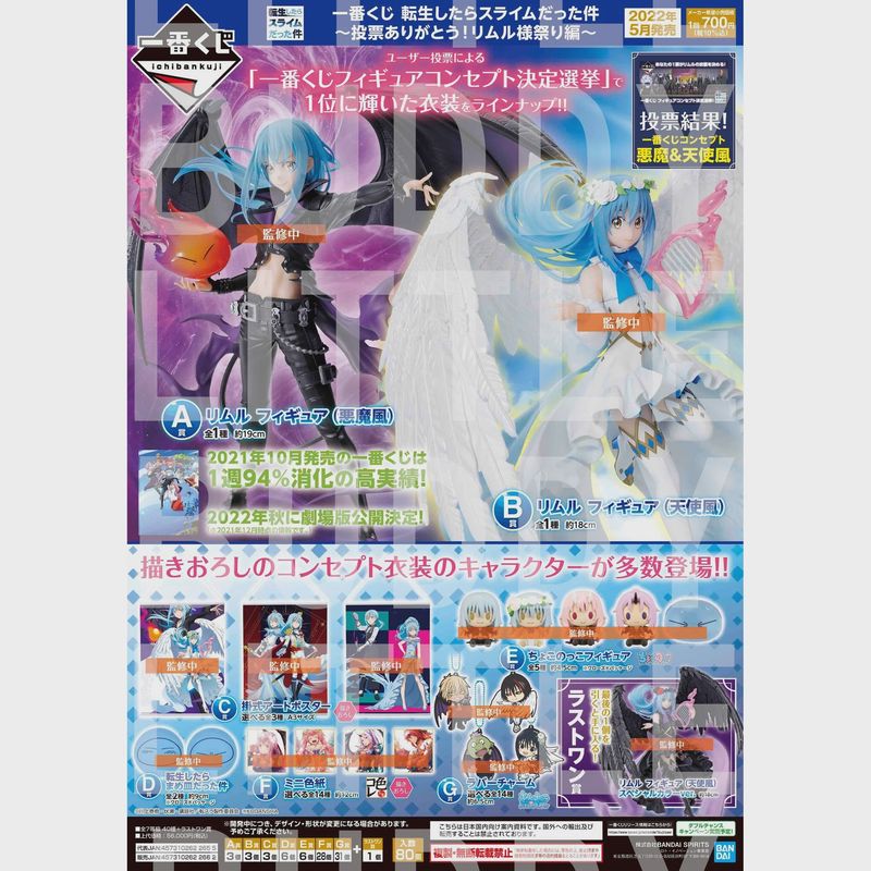 That Time i Got Reincarnated As a Slime Rimuru Festival Edition Ichiban Kuji Ticket